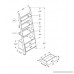 Monarch Specialties I 2542 Bookcase Ladder with 2-Storage Drawers Cappuccino 69 H - B00AQMA2BE