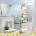TANGKULA Spine Book Tower Shelf Bookcase Wall Shelf Unit Large Storage Floating Open Media Tower White - B07FQF1ZXK