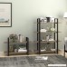 WLIVE 2-Tier Bookcase and Shelves in Rustic Industrial Style Free Standing Storage Shelf Units (2-Tier) - B077VFNPMJ