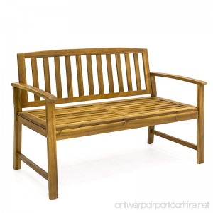 Best Choice Products Outdoor 48 Acacia Wood Patio Garden Bench Solid Construction - B07795J8DL