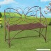 Collections Etc Butterfly Outdoor Metal Garden Bench Decorative Patio Furniture - B07CQ1Z7F8
