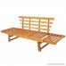 Festnight Outdoor Patio Sun Bed Garden Bench Solid Acacia Wood 74.8 x 26 x 29.5 - B0794T7RHS