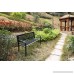 Gardenised Patio Steel 47 Park Bench For Garden Weather Resistant - B07B4LJ9JC
