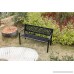 Gardenised Patio Steel 47 Park Bench For Garden Weather Resistant - B07B4LJ9JC