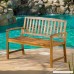 Great Deal Furniture 297246 Tamika Teak Finish Acacia Bench - B01GF6GC22