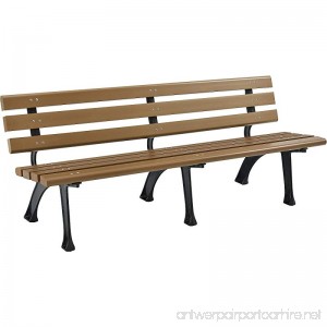 Park Bench With Backrest 6'L Tan - B06XB5JR67