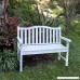 Shine Company Belfort Garden Bench White - B005U683C6