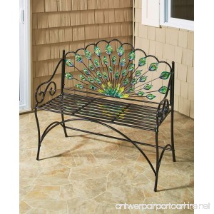 The Lakeside Collection Peacock Bench - B07BK8PK7T