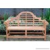 Windsor's Lutyens Genuine Grade A Teak from Indonesian Plantations 3 Seater Bench 65/62lbs 5 Yr Wrty World's Best Outdoor Furniture List $1600- SAVE! - B00NTGQZOM