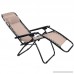 ANCHEER Zero Gravity Chair Outdoor Lounge Chaise with Foldable Steel Construction and Durable Mesh Fabric-300lbs Capacity (Khaki) - B01DPBSJOO