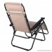 ANCHEER Zero Gravity Chair Outdoor Lounge Chaise with Foldable Steel Construction and Durable Mesh Fabric-300lbs Capacity (Khaki) - B01DPBSJOO