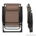EACHPOLE Outdoor Zero Gravity Infinity Lounge Chair with Canopy for Sun and Cup Holder for Patio Brown APL1556 - B06VTCF8CJ