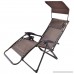 Foldable Zero Gravity Chair Lounge Patio Outdoor Yard Recliner w/ Sunshade+Tray For Drink Allblessings - B07B6SYQ3G