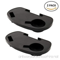 Four Seasons Set of 2 Small Cup Holder for Zero Gravity Chair Universal Utility Tray Easy-Slide with Mobile Device Slot and Snack Tray - B07G578Z9T