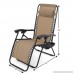 GHP Set of 2 Outdoor Beach Patio 300LBS Capacity Tan Zero Gravity Lounge Recliner Chairs - B013KBT48O