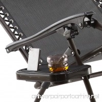 Just Relax Gravity Chair Clip-on Table and Cup Holder  Black - B00XIQ1KWK