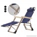 Livebest Adjustable Reclining Lounge Chair Outdoor Beach Sun Patio Garden Recliner with Pillow - B0757KXCV8