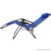 Nlyefa 2pcs Zero Gravity Lounge Beach Chairs with Utility Tray Folding Outdoor Recliner Black - B079CHB8TZ