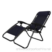 PARTYSAVING Infinity Zero Gravity Outdoor Lounge Patio Pool Folding Reclining Chair APL1059 Black - B0157AR71M