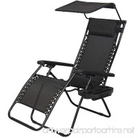 PayLessHere Zero Gravity Chair Lounge Patio Chair with canopy Cup Holder … - B01IKV781O