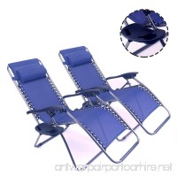 Polar Aurora 2 pack Zero Gravity Chairs Recliner Lounge Patio Chairs Folding Cup Holder - B00KDKGWKE