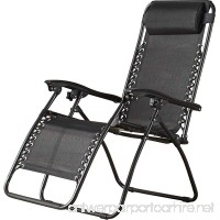 Sol Maya (1) Zero Gravity Recliner Infinity Lounge Patio Pool Yard Beach Chair 1pc Chair (Black) - B01FKPM1LU