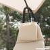 Belleze Rocker Chaise Hanging Sun Canopy Patio Chair Outdoor Backyard Rocking Lounge Shade w/Pillows Cushions White - B07DD4NQ3M
