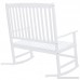 Best Choice Products 2-Person Rocking Chair w/Contoured Seat (White) - B075FF7K25
