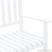 Best Choice Products 2-Person Rocking Chair w/Contoured Seat (White) - B075FF7K25