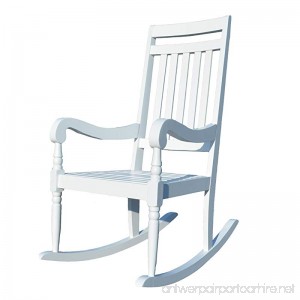 Carolina Chair & Table Belmont Slat Rocker White - B01CSYK32K