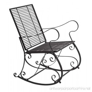 Deco 79 63300 Metal Rocker Chair 23 by 37-Inch - B007YS6GAO