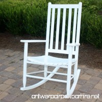 Dixie Seating Company 143394-OG-47429-O-177600 Slat Seat Adult Rocking Chair  White - B004UG8VH4