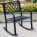 Giantex Patio Metal Rocking Chair Porch Seat Deck Outdoor Backyard Glider Rocker Bronze - B075XDBTYJ