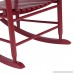 Rocking Chair Wood Porch Rocker Armchair Balcony Deck Garden Furniture Red - B078BJ6G9Z