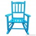 Rockingrocker - K031BU Blue Child’s Rocking Chair/porch Rocker - Indoor or Outdoor - Suitable For 1-4 Years Old - B07CCZLKMJ