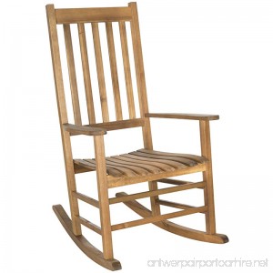 Safavieh Outdoor Living Collection Shasta Rocking Chair Teak Brown - B00KS0NQZS
