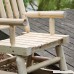 VH FURNITURE Wood Rocking Chair Single Porch Rocker Natural Design Outdoor And Indoor Use For Porch And Patio Fir Wood - B07BT5Y7QK