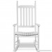 White Wood Rocking Chair Porch Rocker Patio Deck Garden Backyard Furniture - B07FDG1MQX