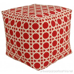 Codson Park 81155 Kane Red Outdoor/Indoor Pouf 18-Inch - B00TLMTZWC