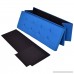 Folding Ottoman Bench Storage Stool Box Footrest Furniture Decor Blue 43 Inch - B078NV8G91