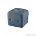Marion Cube Ottoman Blue See below - B074KPVX73