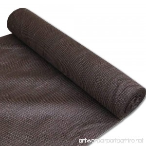 Alion Home 180 GSM Sunblock Shade Fabric Roll 95% UV Block Breathable Mesh for Patio Pergola Greenhouse Barn (10' x 50' Brown) - B07BQF8841