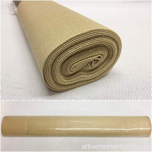 iDeal Fabrics Outdoor Shade Cloth - 5'-8 x 20' - UV Protection - Shade Fabric (Beige) - B01ETRF0IG