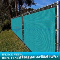 Ifenceview 6'x3' to 6'x50' Turquoise (Green) Shade Cloth/Fence Privacy Screen Fabric Mesh Net for Construction Site Yard Driveway Garden Railing Canopy Awning UV Protection (6' x 10') - B078TVKLVB