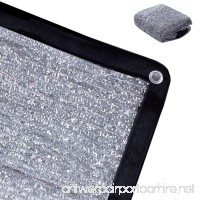 Rovey 70% 6.5ft x 8ft Knitted Aluminet Shade Cloth Panels Sun Block Reflective - B07DD6Q9PV