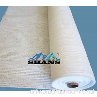 SHANS 30% UV Resistant Fabric Shade Cloth Pure White With Clips Free (10 ft x 20 ft) - B079P6T6C6
