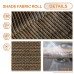 Sunshades Depot 8'x15' Shade Cloth 180 GSM HDPE Brown Fabric Roll Up to 95% Blockage UV Resistant Mesh Net - B01ND1JM9T