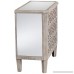 55 Downing Street Charly Natural Whitewash 3-Drawer Lattice Accent Chest - B071WG1QSK