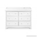 DaVinci Kalani 6 Drawer Double Wide Dresser White - B07DXCFD22