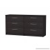 Homestar Finch 6 Drawer Dresser 54.5 x 15.63 x 28 Espresso - B013V472NY